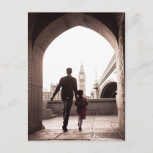 Daddy's Little Girl - London - Big Ben Postcard Postkarte