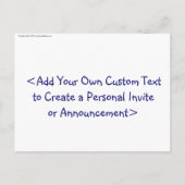 Daddy's Little Girl Postcard (Blond) Einladungspostkarte (Rückseite)