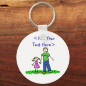 Daddy's Little Girl Schlüsselanhänger (Blond) (Vorderseite)