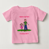Daddy's Little Girl T - Shirt (Blond) (Vorderseite)