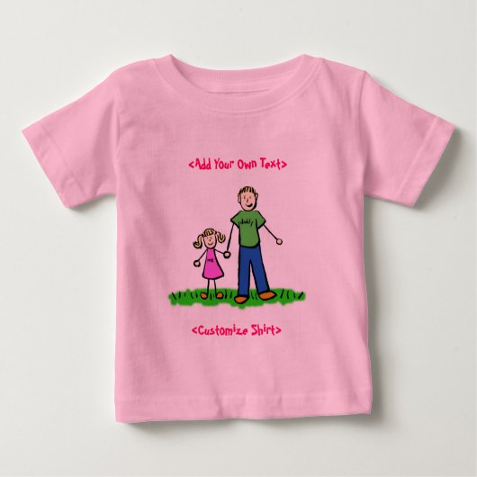 Daddy's Little Girl T - Shirt (Blond) (Vorderseite)