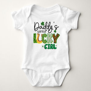 Daddy's Little Girl T-Shirt, Irish Girl Toddler Ki Baby Strampler