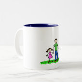 Daddy's Little Girl Tasse (Brünett) (Vorderseite Links)