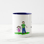 Daddy's Little Girl Tasse (Brünett) (Mittel)