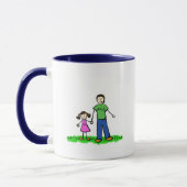 Daddy's Little Girl Tasse (Brünett) (Links)