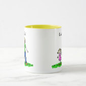 Daddy's Little Girl Zeichnend Blond Tasse (Anpasse (Zentrum)