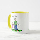 Daddy's Little Girl Zeichnend Blond Tasse (Anpasse (Vorderseite Links)