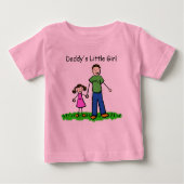 Daddy's Little Girl Zeichnend T - Shirt (Anpassen) (Vorderseite)