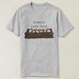 Daddys Little Goat Herd 7 Ziegen T-Shirt