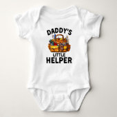 Daddy's Little Helper Woodworking Carpenter Vater Baby Strampler (Vorderseite)