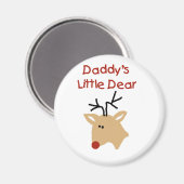 Daddy's Little Lieber Tshirts und Geschenke Magnet (Vorderseite/Rückseite)