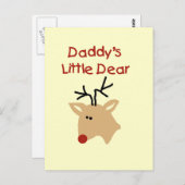 Daddy's Little Lieber Tshirts und Geschenke Postkarte (Vorne/Hinten)