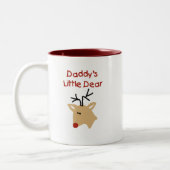 Daddy's Little Lieber Tshirts und Geschenke Zweifarbige Tasse (Links)