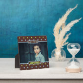 Daddys Little Man Brown Stars and Boys Foto Fotoplatte (InSitu)