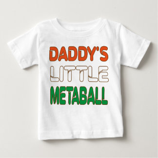 Daddy's Little Meatball Funny Italy Vater Joke Baby T-shirt