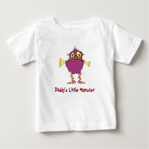 Daddy's Little Monster Baby T-shirt