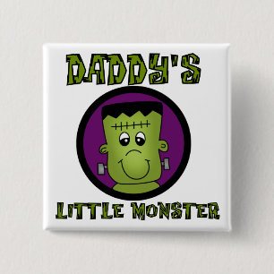 Daddy's Little Monster T - Shirt und Geschenke Button