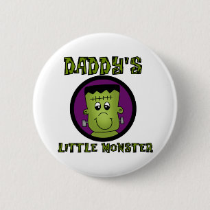 Daddy's Little Monster T - Shirt und Geschenke Button
