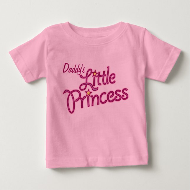 Daddy's Little Princess Grafik Girl pink top (Vorderseite)