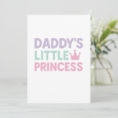 Daddy's Little Princess - Pastel Neon Feiertagskarte (Stehend Vorderseite)