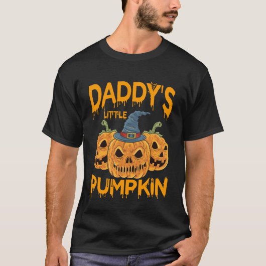 Daddys Little Pumpkin Baby Duschvorrichtung Pullov T-Shirt (Vorderseite)