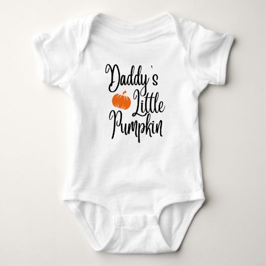 Daddy's Little Pumpkin - Fall Vibes - Halloween Baby Strampler (Vorderseite)