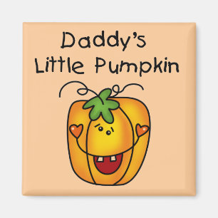 Daddy's Little Pumpkin T - Shirt und Geschenke Magnet