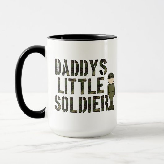 Daddys Little Soldier Tasse (Links)