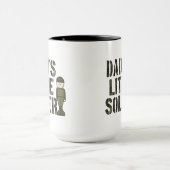 Daddys Little Soldier Tasse (Zentrum)