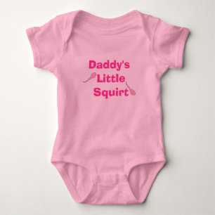 Daddys Little Squirt- Girl Baby Strampler