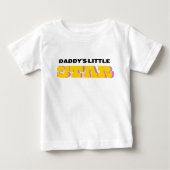 Daddy's Little Star Baby T-shirt (Vorderseite)