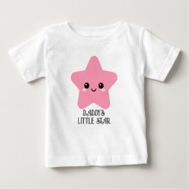 Daddy's Little Star, Pink Star Grapic T-Shirt, Nie Baby T-shirt