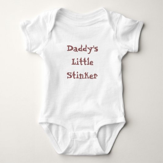 Daddy's Little Stinker Baby Strampler (Vorderseite)