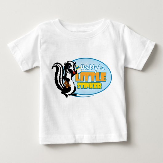 Daddy's Little Stinker Baby T-shirt (Vorderseite)