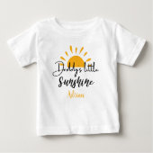 Daddy's Little Sunshine Custom Funny Geschenk Neug Baby T-shirt (Vorderseite)