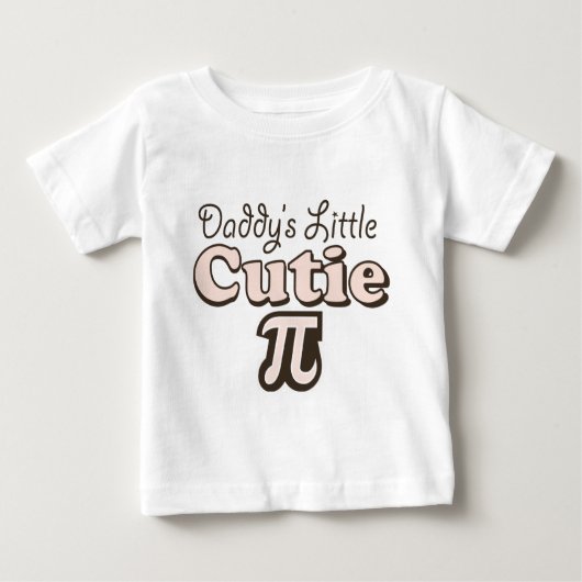 Daddy's Little Süsse Pi Säugling Long Sleeve T-Shi Baby T-shirt (Vorderseite)