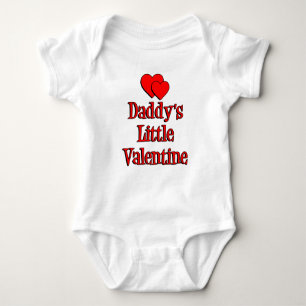 Daddy's Little Valentine Baby Strampler