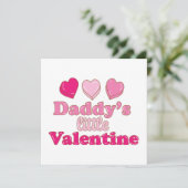 Daddy's Little Valentine Design mit Herzen (Stehend Vorderseite)