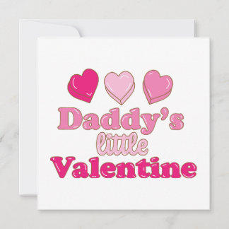 Daddy's Little Valentine Design mit Herzen
