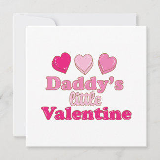 Daddy's Little Valentine Design mit Herzen Einladung