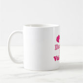 Daddy's Little Valentine Design mit Herzen Kaffeetasse (Links)
