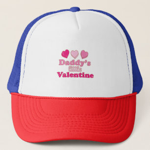 Daddy's Little Valentine Design mit Herzen Truckerkappe