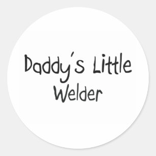 Daddy's Little Welder Runder Aufkleber