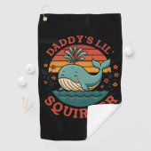 Daddys Little Whale Golfhandtuch (Insitu)