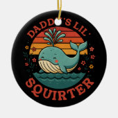 Daddys Little Whale Keramik Ornament (Vorne)
