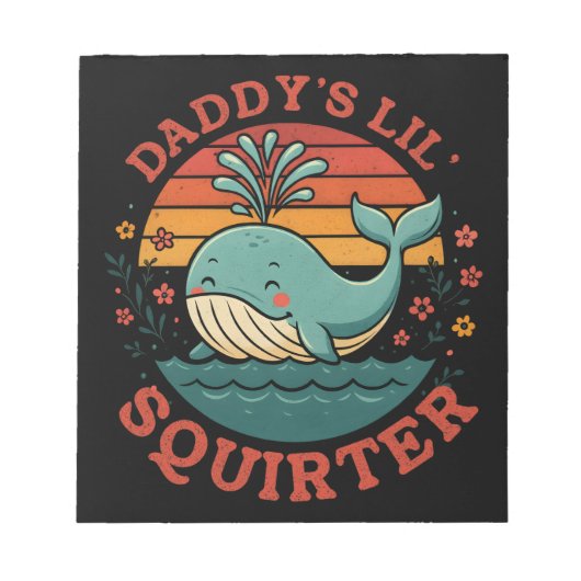 Daddys Little Whale Notizblock (Vorderseite)