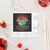 Daddys Little Whale Serviette (Beispiel)