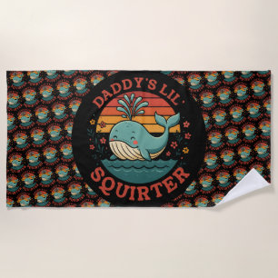 Daddys Little Whale Strandtuch