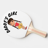 DADDYS MÄDCHEN NIEDLICHE PADDLE FÜR SIE TISCHTENNIS SCHLÄGER (Seitenansicht)