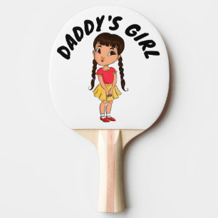 DADDYS MÄDCHEN NIEDLICHE PADDLE FÜR SIE TISCHTENNIS SCHLÄGER